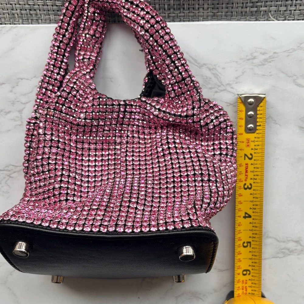 Pink Rhinestone Women's Bag - Picture 10 of 11